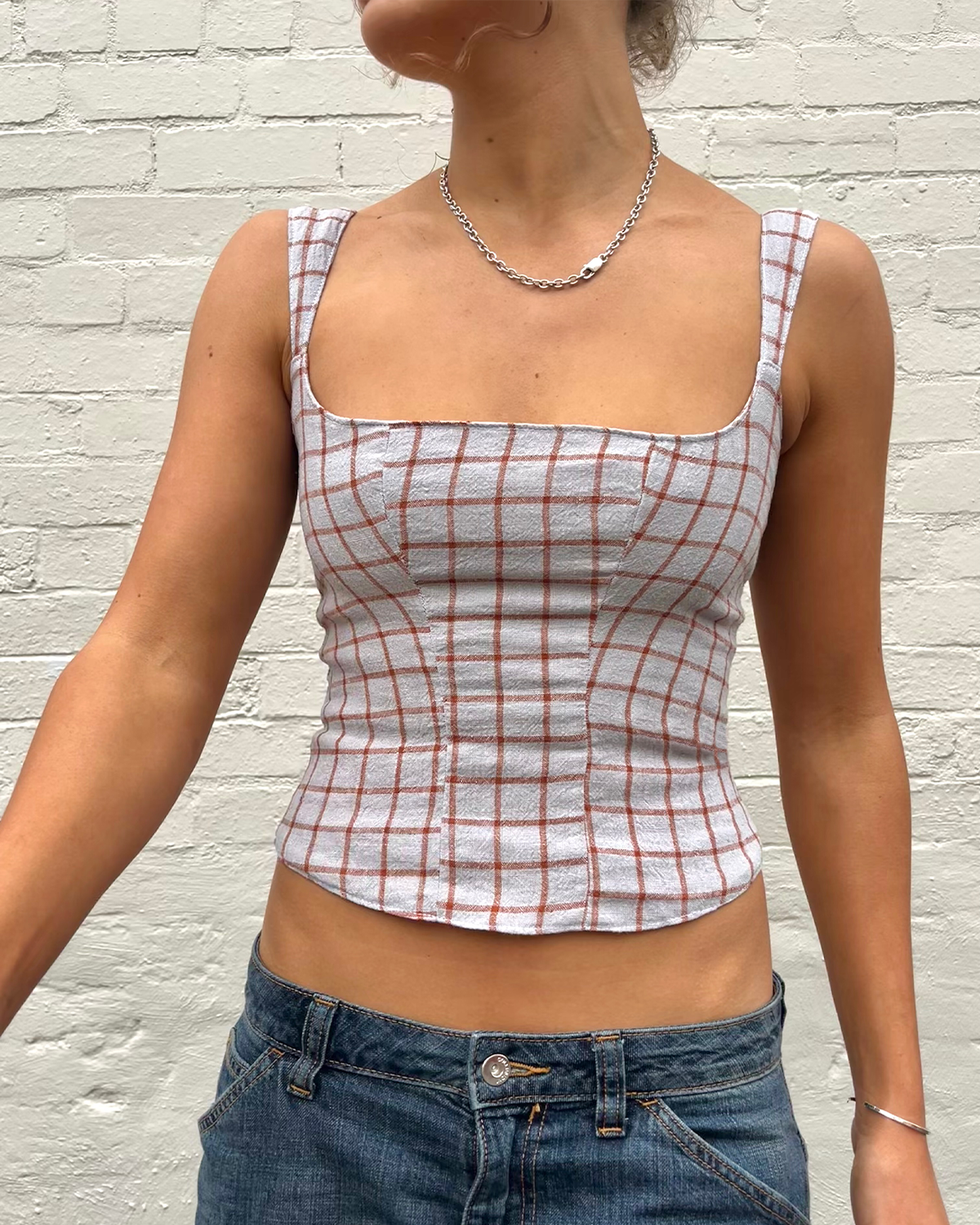 Check linen top