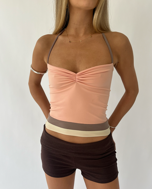 Peach halter