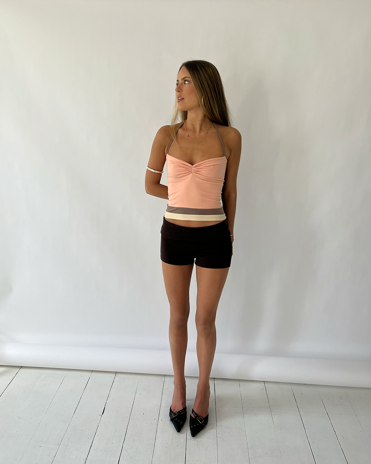 Peach halter